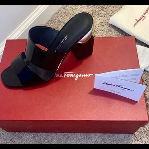 Never worn SALVATORE TERRAGAMO heels